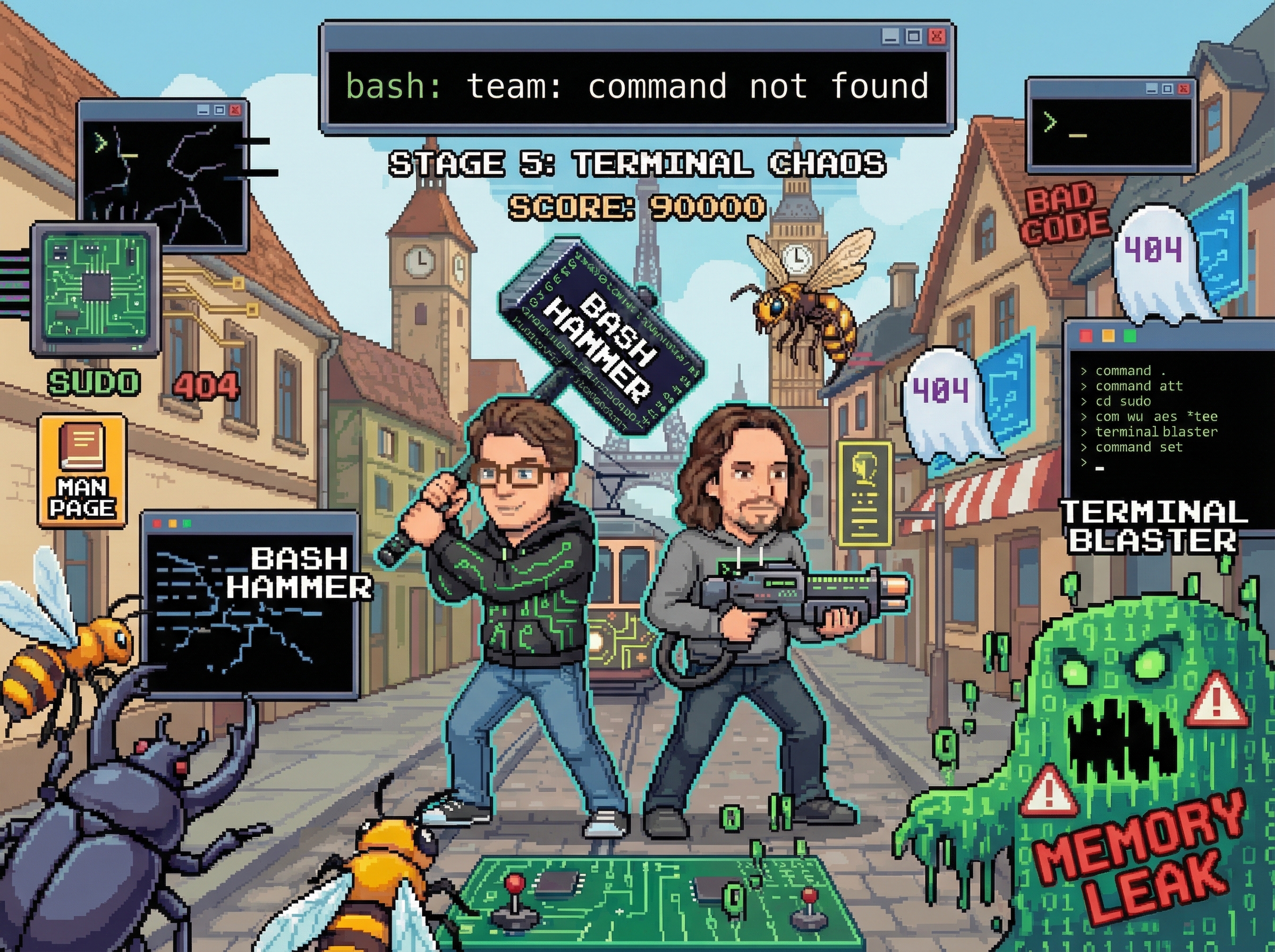 bash: team: command not found